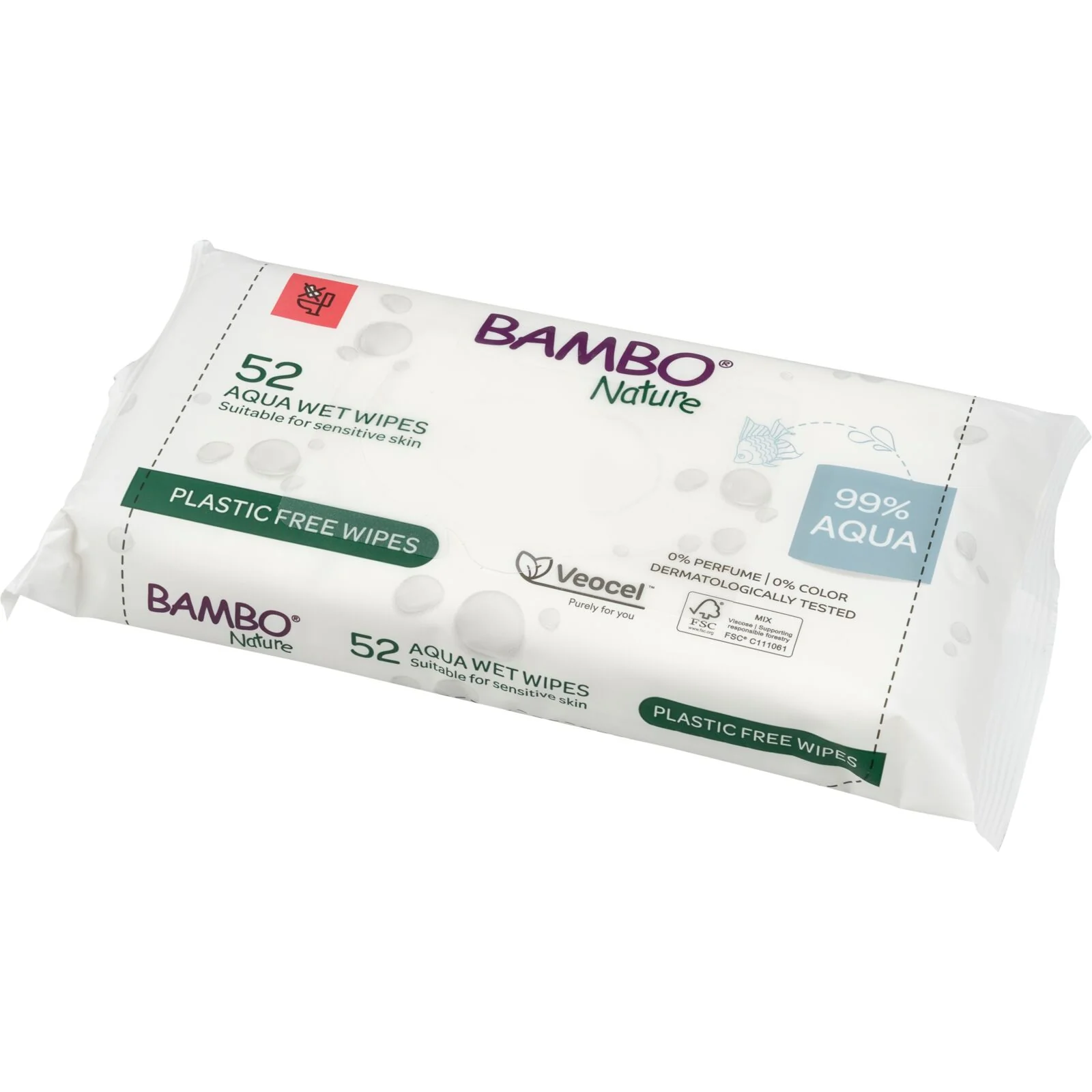 Bambo Nature Aqua Wet Wipes by Abena