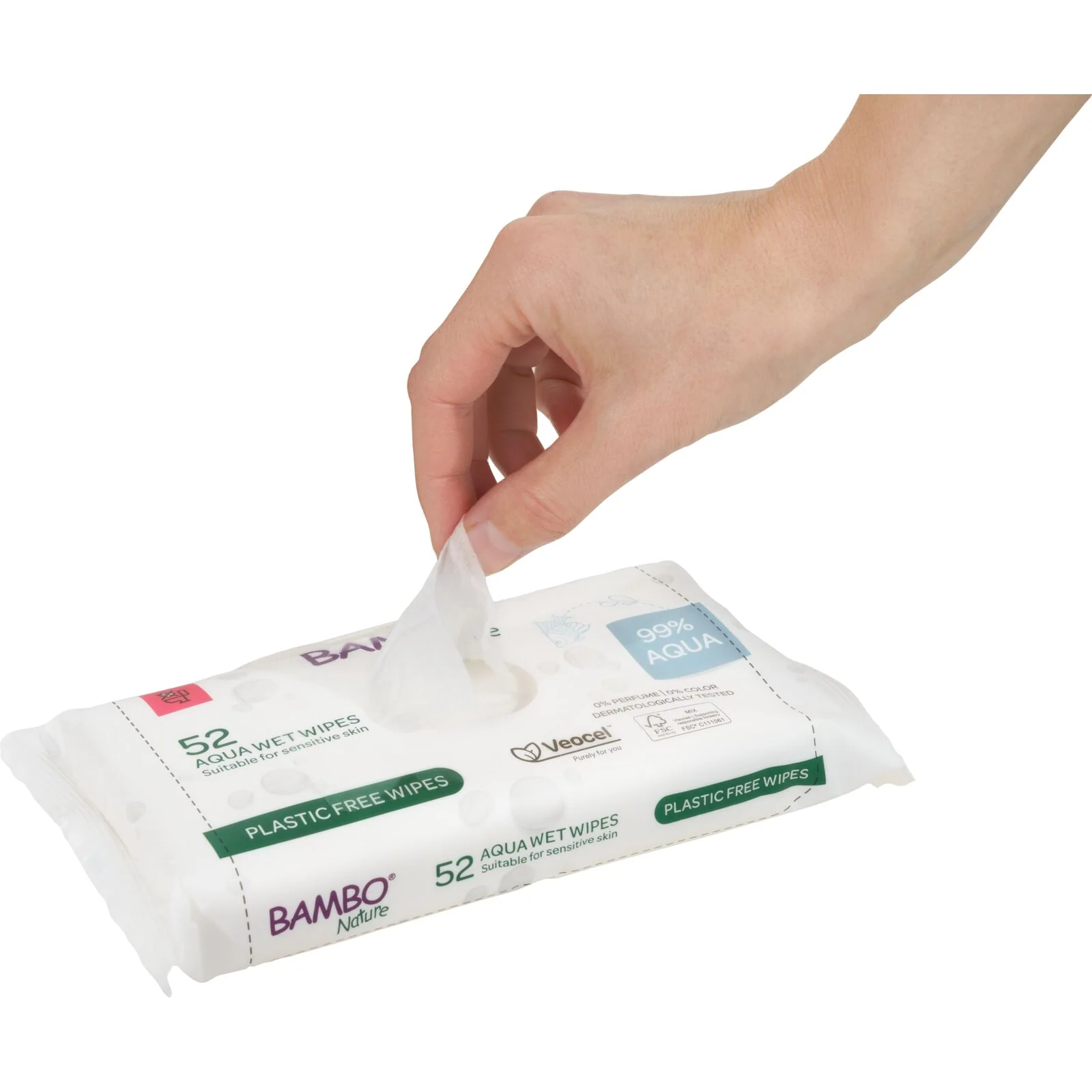 Bambo Nature Aqua Wet Wipes by Abena - Image 2